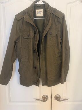 Old Navy Unisex Army Green Military Field Jacket